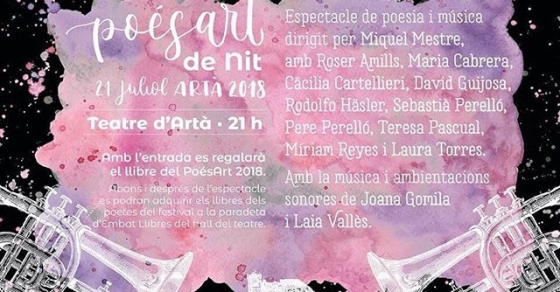 Programa Festival poesart 2018