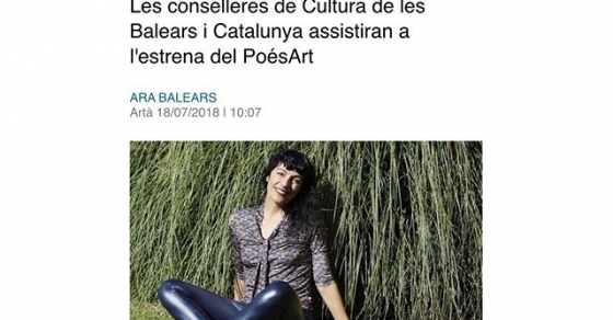 Roser Amills, diario de mallorca, festival poesart 2018, entrevista