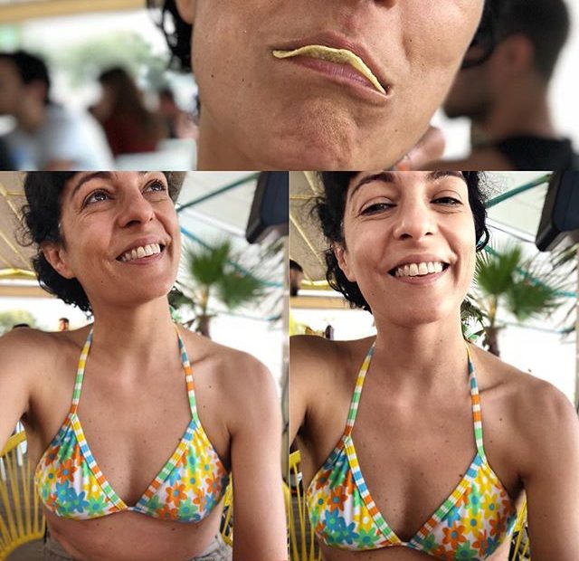 roser amills en la playa