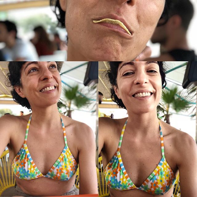 roser amills en la playa