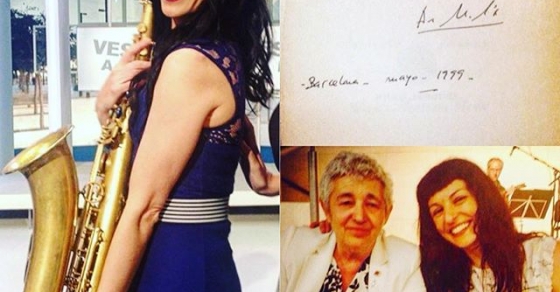 roser amills i Ana Maria Moix “yo lo que queria era tocar el saxo” en no time for flowers