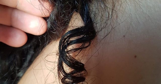 roser amills pelo rizado le ha hecho esta foto a mi tirabuzón ;))