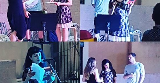 Roser Amills recital Poesart 2018 amb Laura Torres i David Guijosa