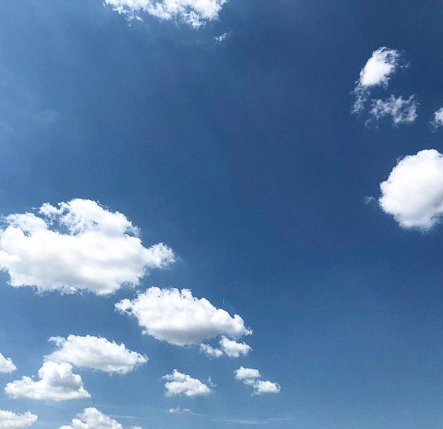 El cielo de hoy durante una jornada de escritura