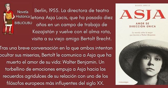 Novela de Roser Amills sobre Asja Lacis en la biblioteca Ubu, Burgos