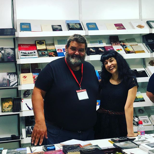 Roser Amills i Sebastià Bennassar a la Fira del llibre de Palma