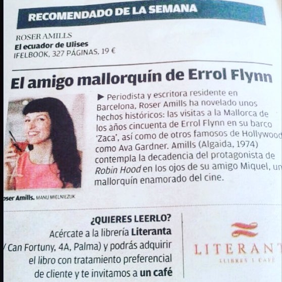 roser amills libro recomendado novela errol flynn