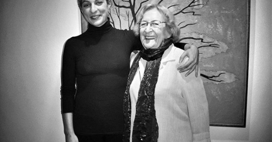 Roser Amills amb Montserrat Abello, Canals Galeria d'art, Sant Cugat