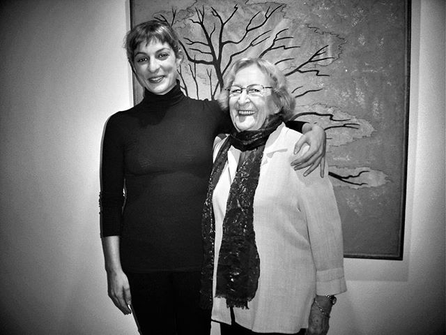 Roser Amills amb Montserrat Abelló, Canals Galeria d'art, Sant Cugat