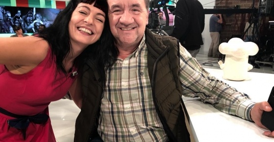 A Roser Amills le ha encantado conocer a Koldo Royo y a Koldito Cocinero en el programa Cinc Dies, en IB3.