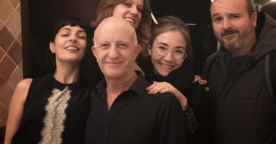 Roser Amills con Jordi Jarque, Vanessa Hogarth y Natalia Domenech