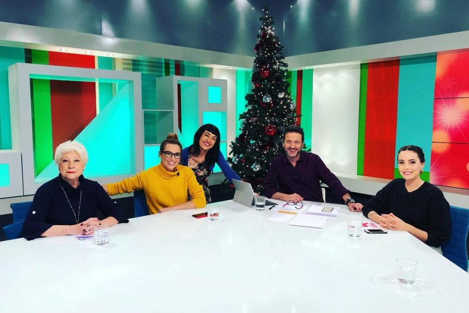 Roser Amills en ib3 con jaume Noguera, Victoria maldi, Laura Pons Olives y Marta Garau