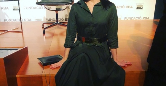 roser amills vestido así de bonita de @ottovanrhuskbcn Foto de @carlospiglesias