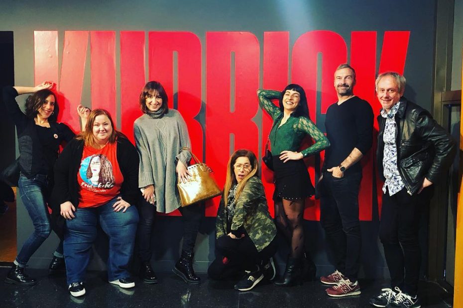 Ivette Serral, Itziar castro, Cristina Dilla, Laia Marsal i Roser Amills amb Stanley Kubrick