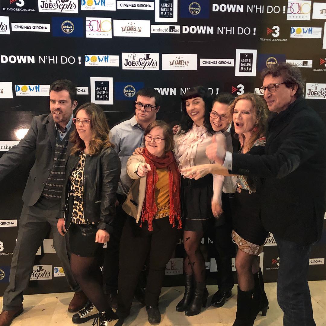 Roser Amills als Cinemes Girona per a l’estrena d’un documental que emociona, Down’n-Hi-Do.