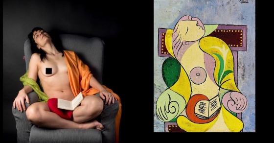 La Lecture Pablo Picasso Enero De 1932 Y La Lectura De Roser Amills Raimon Moreno Enero De 2019 En El 87 Aniversario De La Imagen De Marie Therese Walter