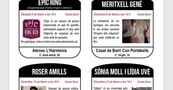Roser Amills a Sant Andreu: poesia i erotisme al Centre Civic La Barraca