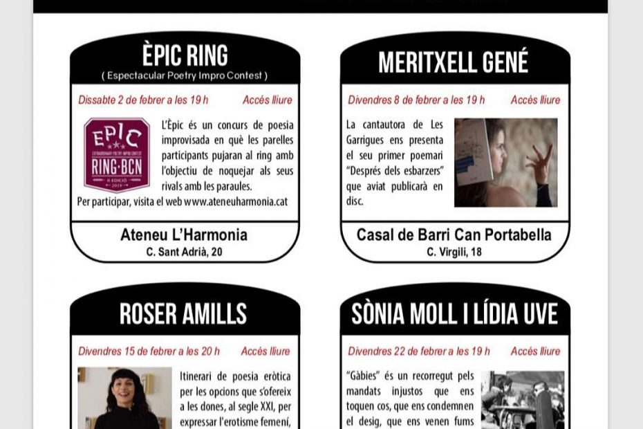 Roser Amills a Sant Andreu: poesia i erotisme al Centre Civic La Barraca