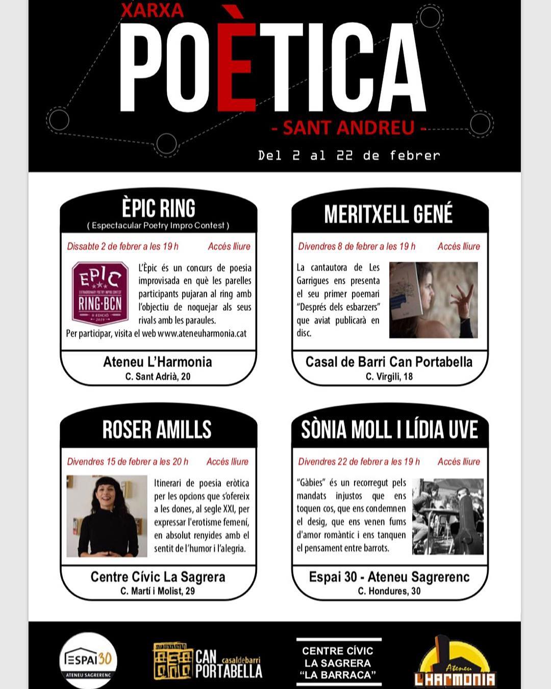 Roser Amills a Sant Andreu: poesia i erotisme al Centre Cívic La Barraca