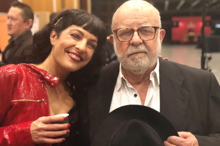 Roser Amills amb Jaume Figueras als Premis Gaudi 2019. Trobada al Cafe Novell de Sant Andreu