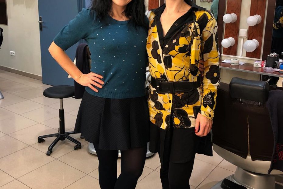 Roser Amills con Georgina Sas en IB3 televisio