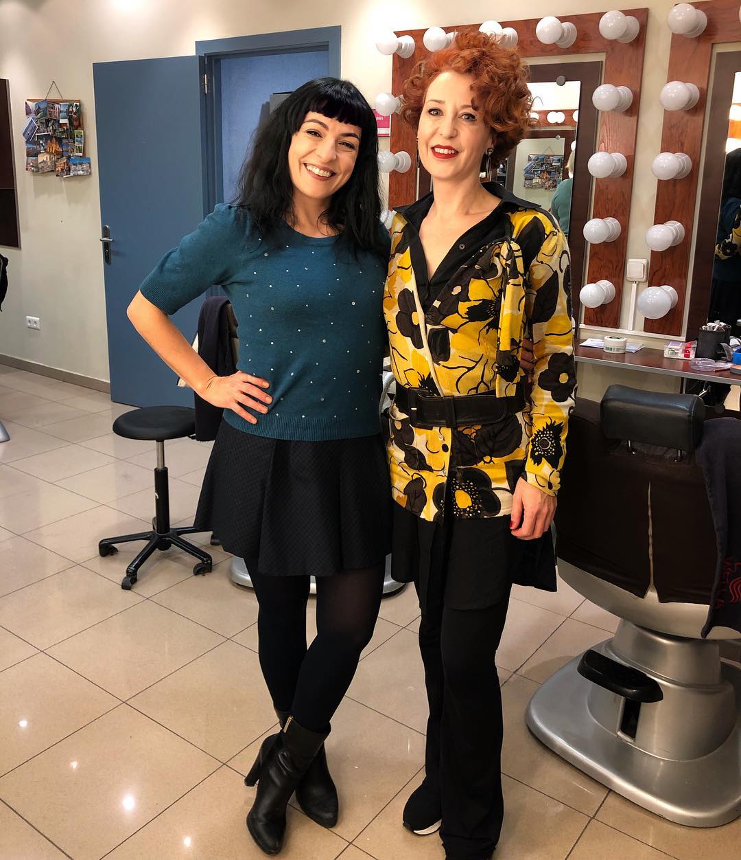 Roser Amills con Georgina Sas en IB3 televisio