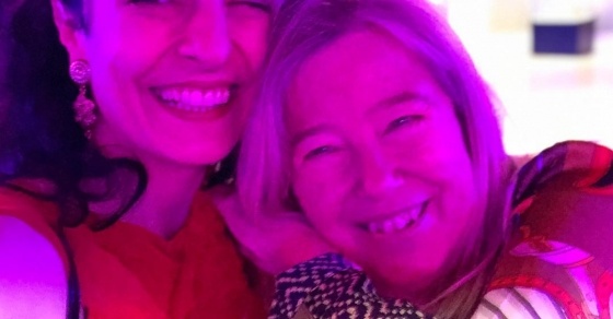 Roser Amills con Marta Figueras artifice del #offgaudi que celebramos hoy :))