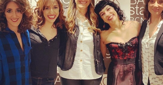 Roser Amills en los Premis Gaudi con anna bertran y betsy turnez