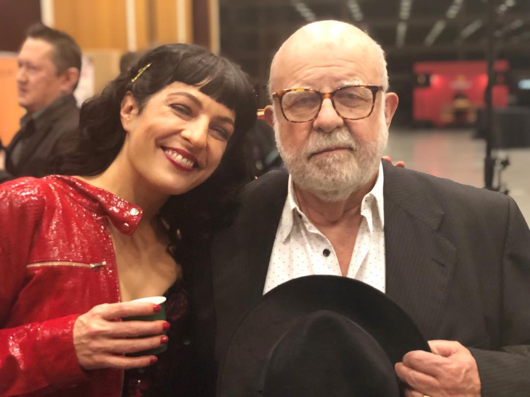 Roser Amills amb Jaume Figueras als Premis Gaudí 2019. La trobada al Cafè Novell de Sant Andreu li ha fet molta il·lusió.