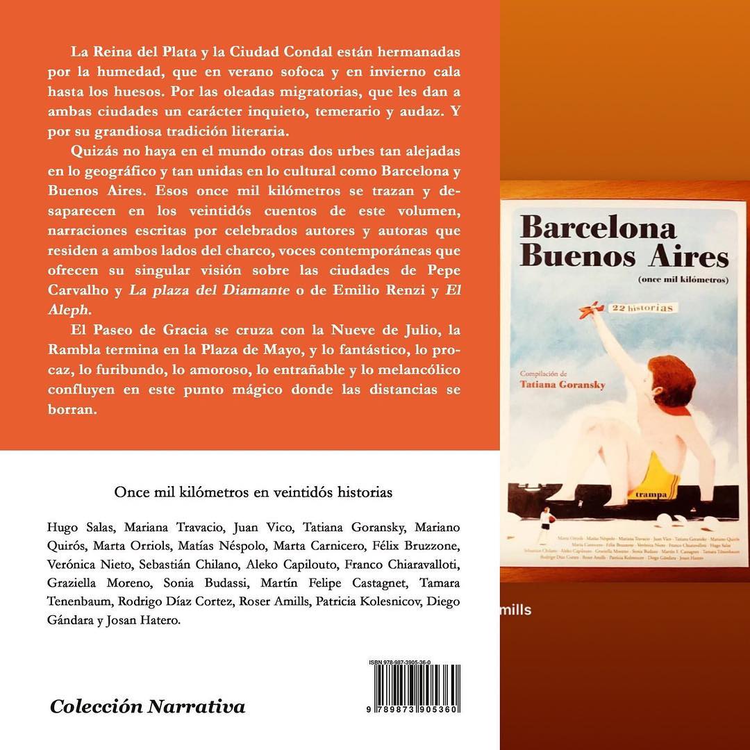 Roser Amills en la antología de la editorial argentina Baltasara Editora: contratapa de Once Mil Kilómetros, edición argentina. Ya falta menos 1 Acá la contratapa de #OnceMilKilómetros edición Argentina. Ya falta menos. Ya casi casi entramos a imprenta con Baltasara Editora. 3, 2, 1… .✈-❤-