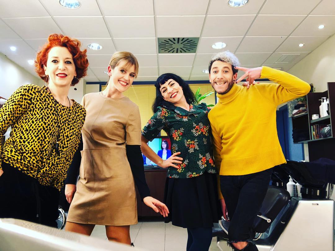 roser amills en ib3 con georgina sans, lidia nicolau y josep salmeron