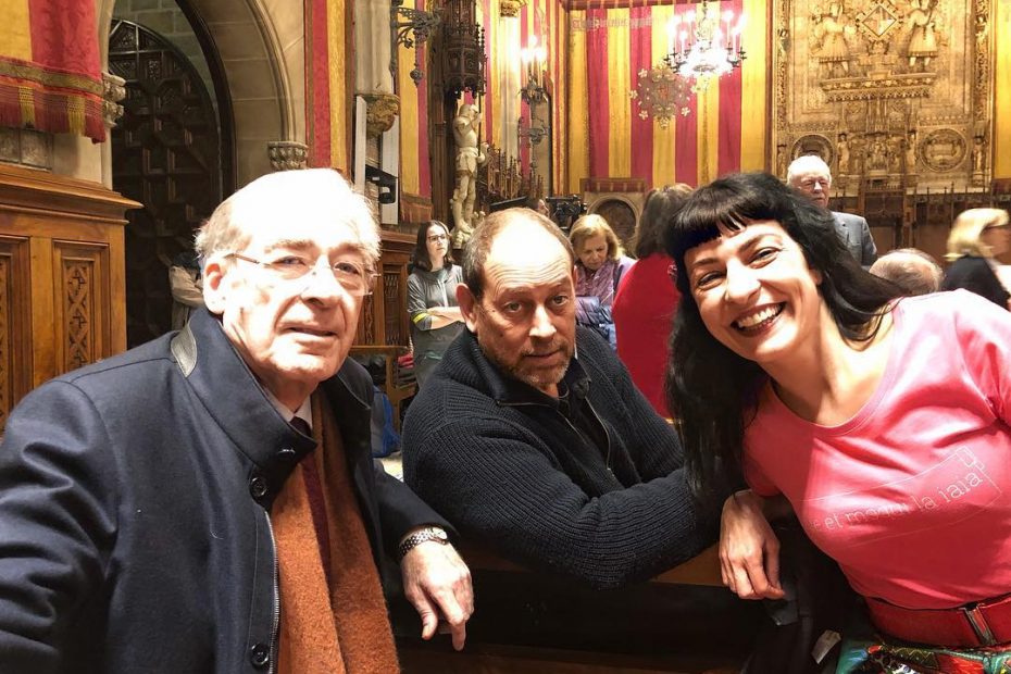 Roser Amills Joan Sala Y Jorge Herralde De Anagrama Con Motivo De La Medalla De La Cultura