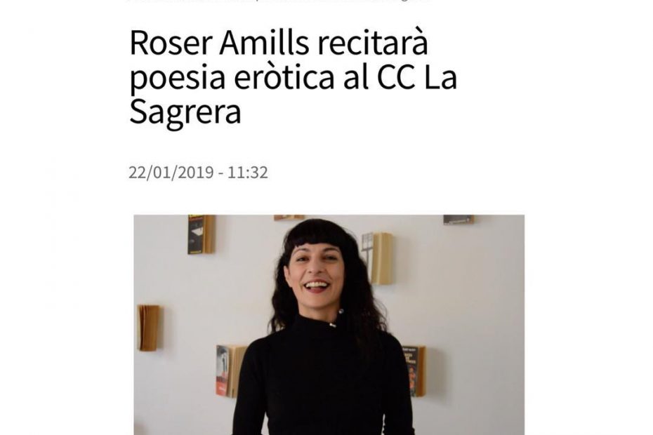 Roser Amills, recital a Sant Andreu