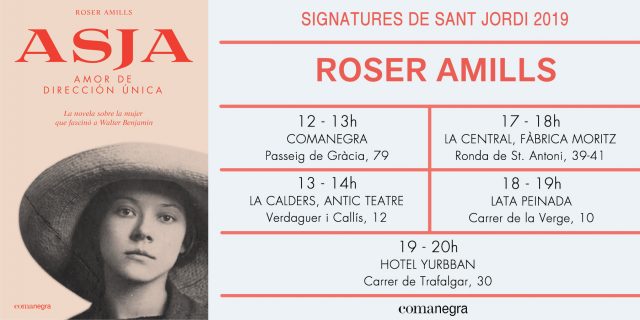 Mapa con las firmas de Sant Jordi 2019 de Roser Amills