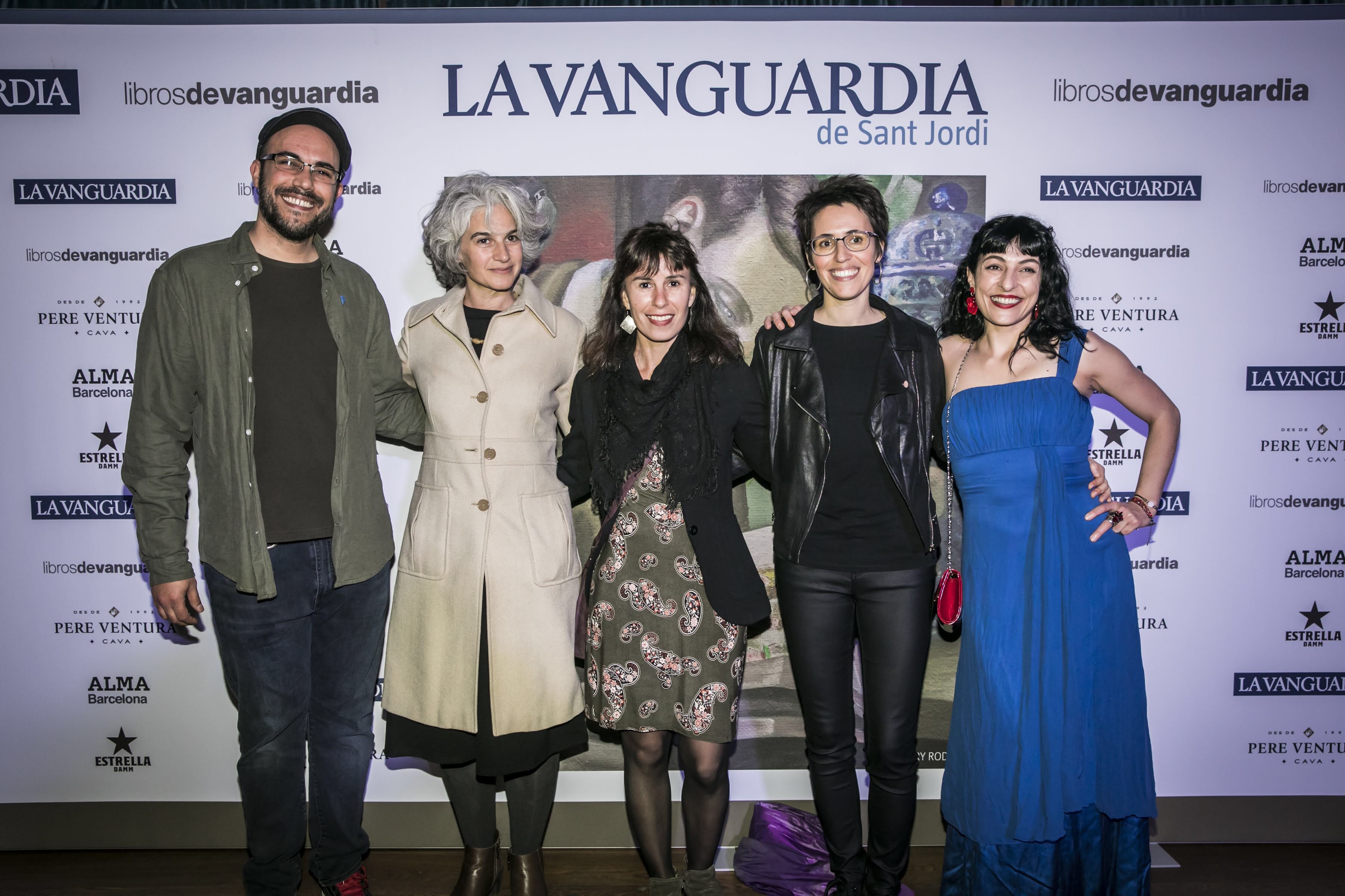 Fiesta Sant Jordi La Vanguardia Roser Amills, Eva Baltasar, Maria Bohigas, Aleko Capilouto, Veronica Nieto