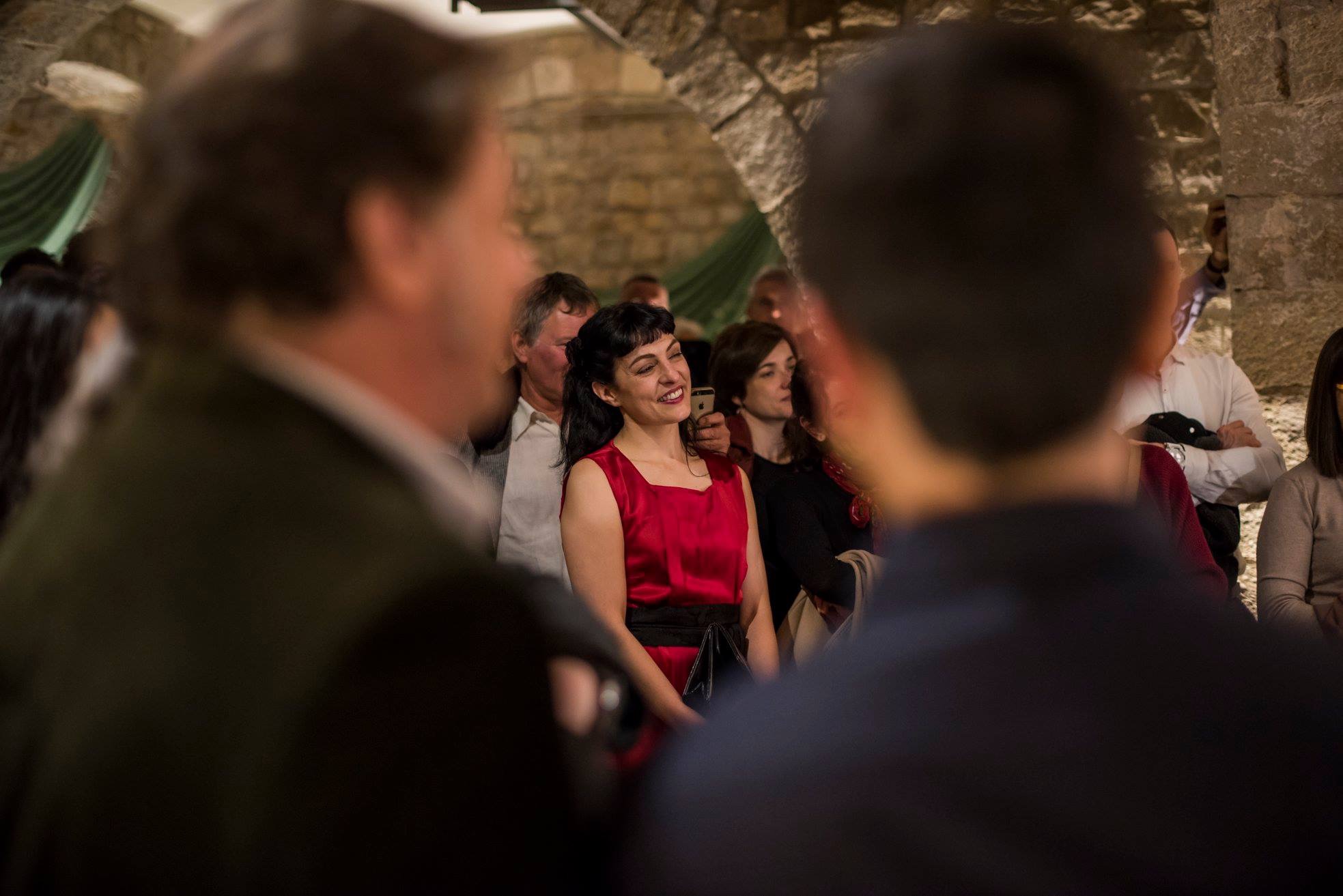 Roser Amills a la festa de Club Editor i Maria Bohigas