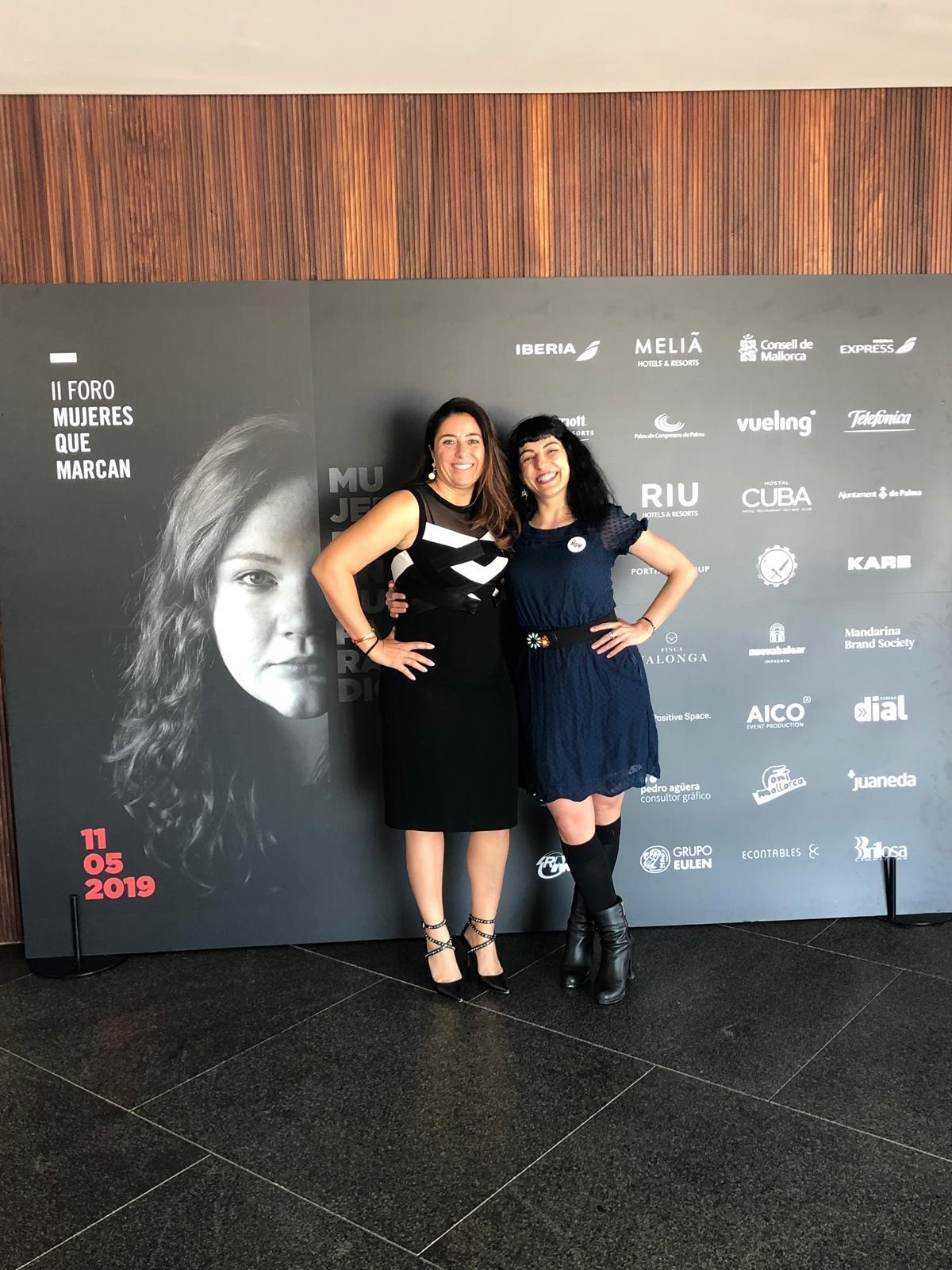 Roser Amills y Belén Marrón en el II Foro Mujeres Que Marcan 2019