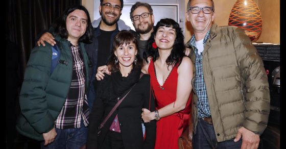 Roser Amills, Veronica Nieto, Matias Nespolo, Rodrigo Diaz Cortez, Franco Chiaravalloti y Aleko Capilouto en la fiesta de El Mundo Sant Jordi 2019