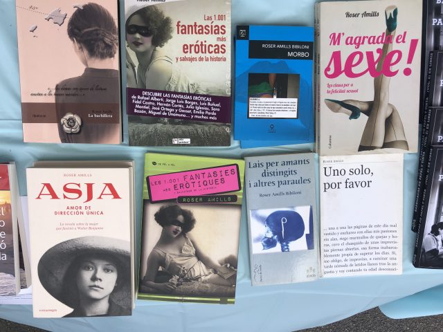 Libros de Roser Amills en la I Feria del Libro de La Llagosta, 2019