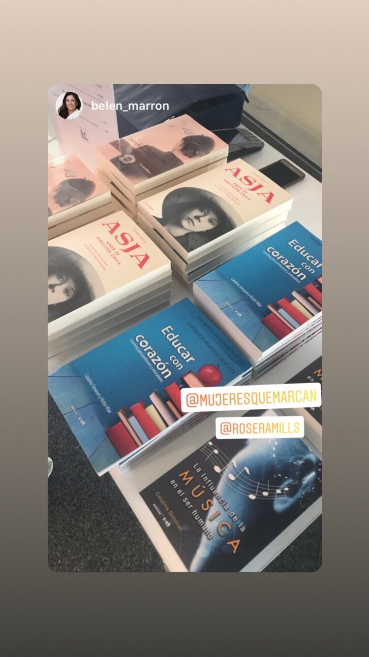 Libros de Roser Amills en el II Foro Mujeres Que Marcan 2019