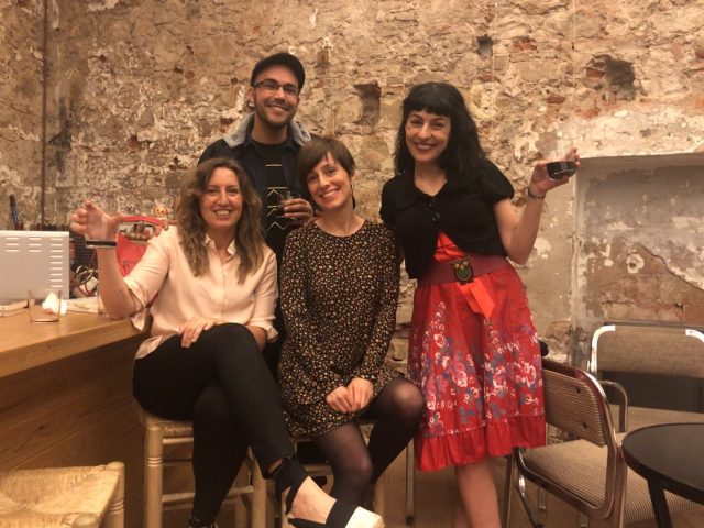 Roser Amills, Carmen berasategui, Aleko Capilouto, presentacion de Barcelona Buenos Aires en La Calders