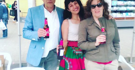 Roser Amills en la I Feria del Libro de La Llagosta, 2019 con Resistencia Literaria