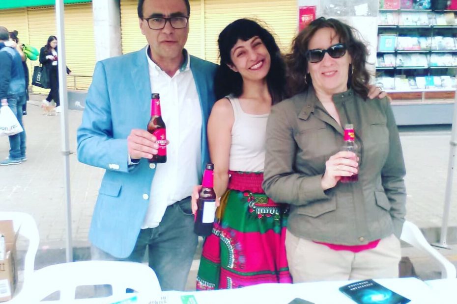 Roser Amills en la I Feria del Libro de La Llagosta, 2019 con Resistencia Literaria