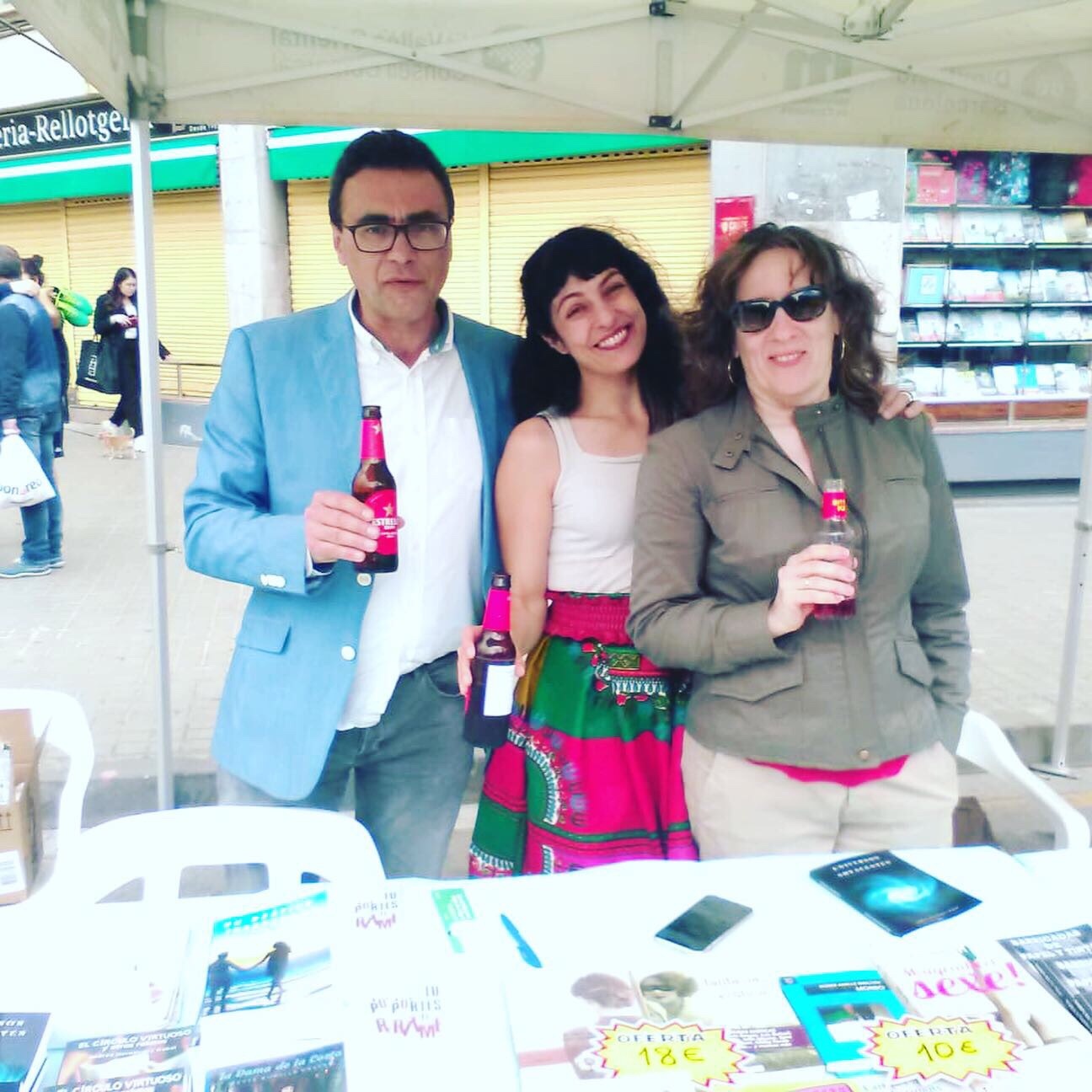 Roser Amills en la I Feria del Libro de La Llagosta, 2019 con Resistencia Literaria
