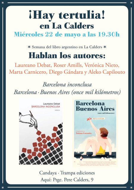 Roser Amills, presentacion de Barcelona Buenos Aires en La Calders