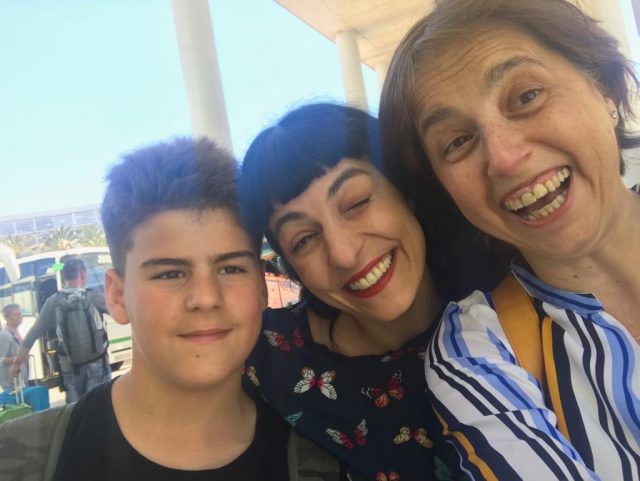 Roser Amills y su hijo Juan en el Foro Mujeres Que Marcan 2019