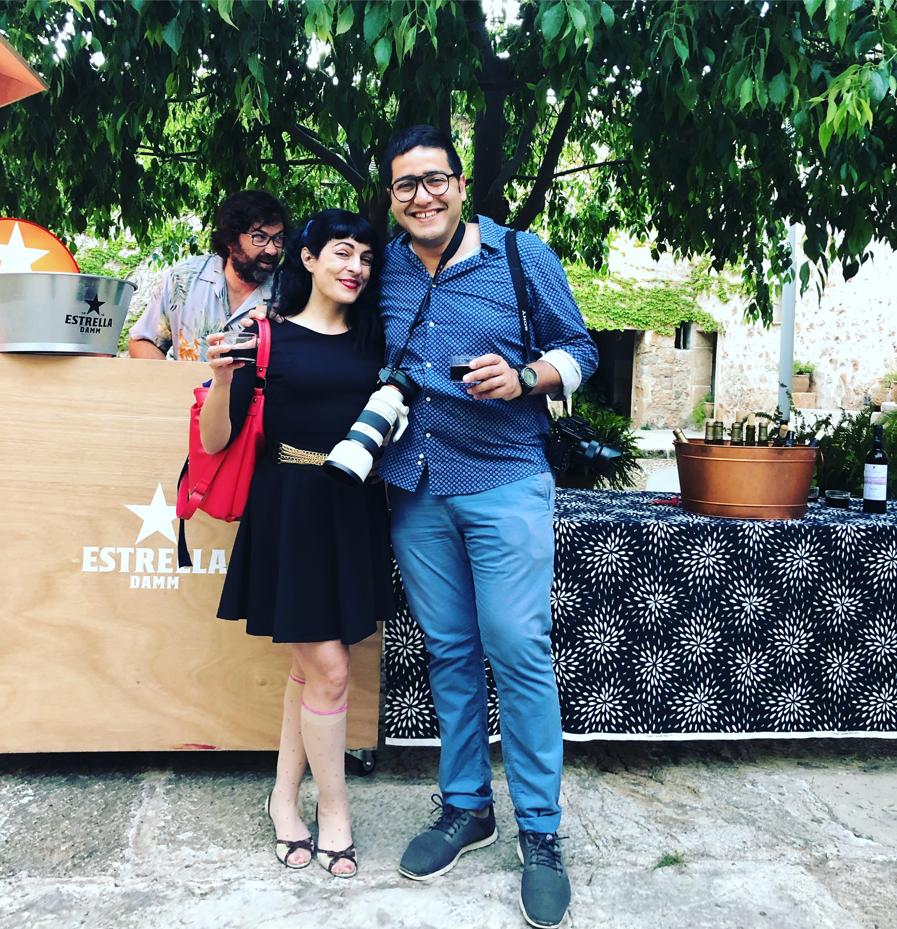 Tarek Serraj y Roser Amills en el II Foro Mujeres Que Marcan 2019 durante la previa en Raixa