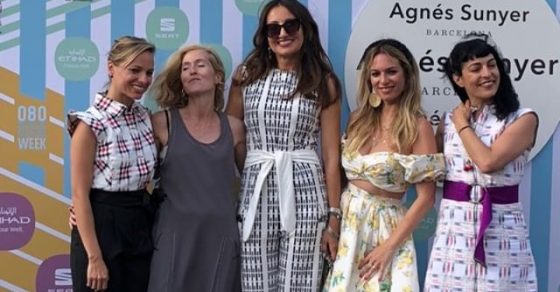 Roser Amills en el desfile de Agnès Sunyer 080 Barcelona