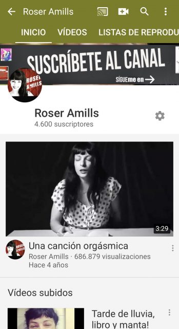Roser Amills canal de youtube