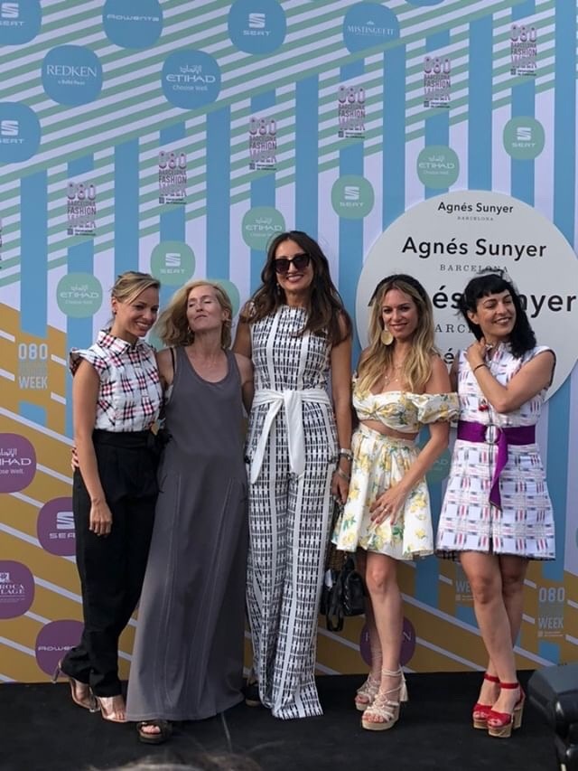 Roser Amills en el desfile de Agnès Sunyer 080 Barcelona